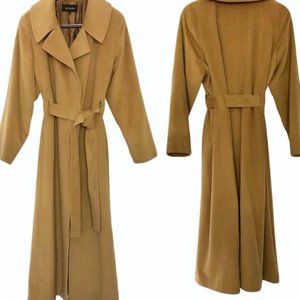 JAEGER Camel Long Wrap Wool Coat.  US Size…